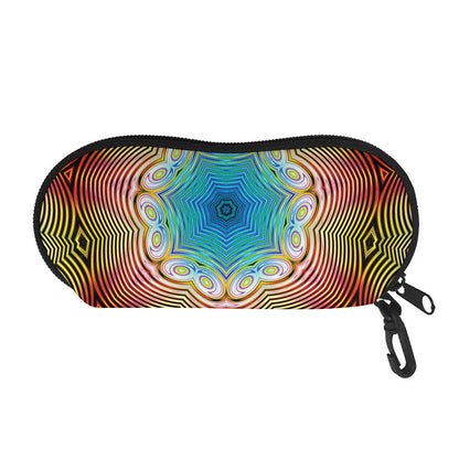 Psychedelic Kaleidoscope Print Glasses Case