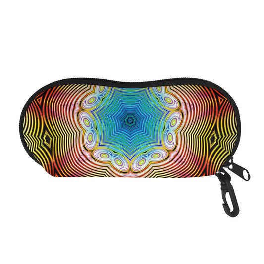 Psychedelic Kaleidoscope Print Glasses Case