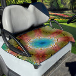 Psychedelic Kaleidoscope Print Golf Cart Seat Cover