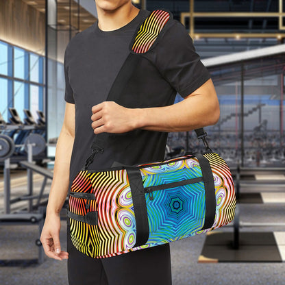 Psychedelic Kaleidoscope Print Gym Bag