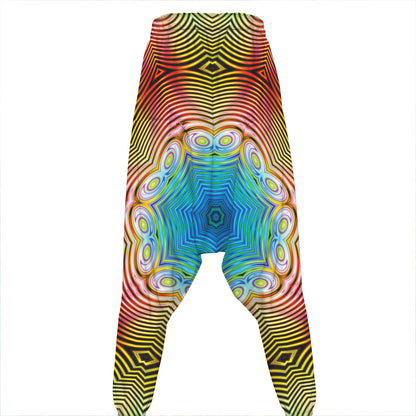 Psychedelic Kaleidoscope Print Hammer Pants