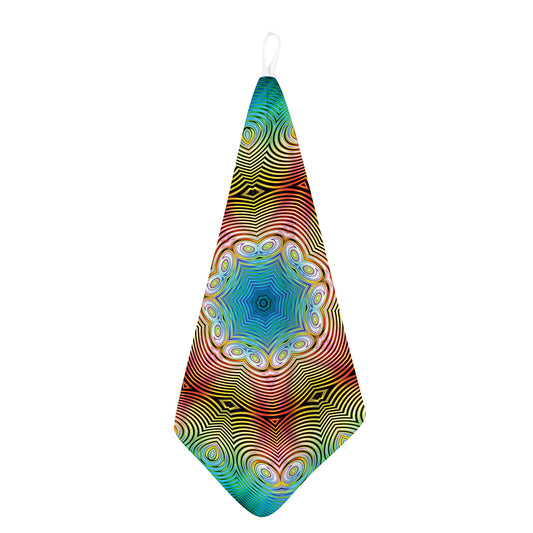Psychedelic Kaleidoscope Print Hand Towel