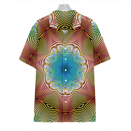 Psychedelic Kaleidoscope Print Hawaiian Shirt