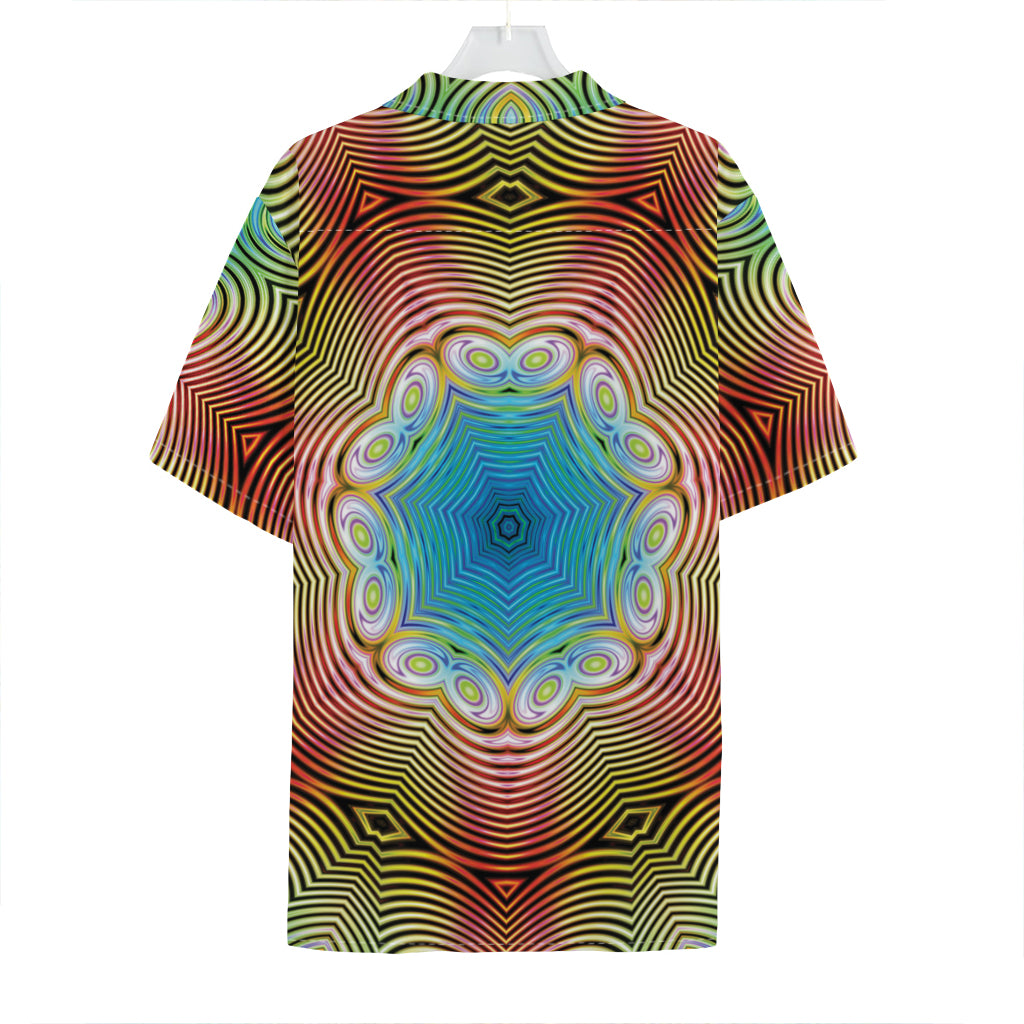Psychedelic Kaleidoscope Print Hawaiian Shirt