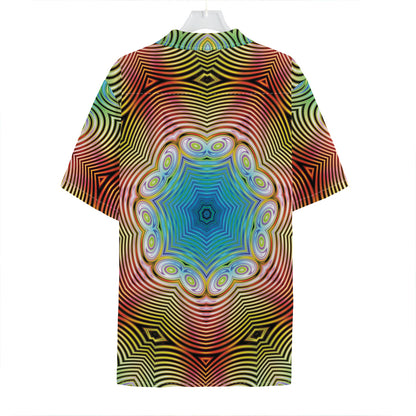 Psychedelic Kaleidoscope Print Hawaiian Shirt