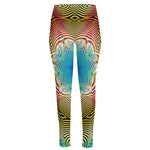 Psychedelic Kaleidoscope Print High-Waisted Pocket Leggings