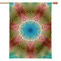 Psychedelic Kaleidoscope Print House Flag