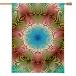 Psychedelic Kaleidoscope Print House Flag