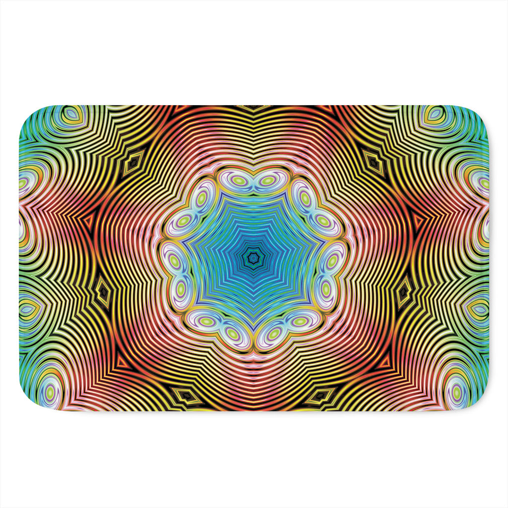 Psychedelic Kaleidoscope Print Indoor Door Mat