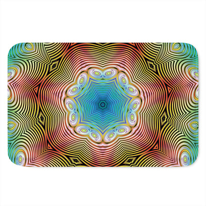 Psychedelic Kaleidoscope Print Indoor Door Mat
