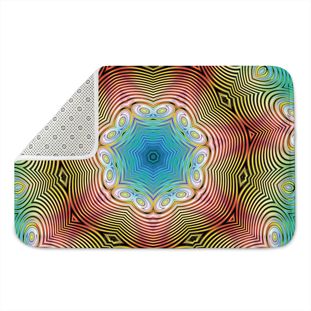 Psychedelic Kaleidoscope Print Indoor Door Mat