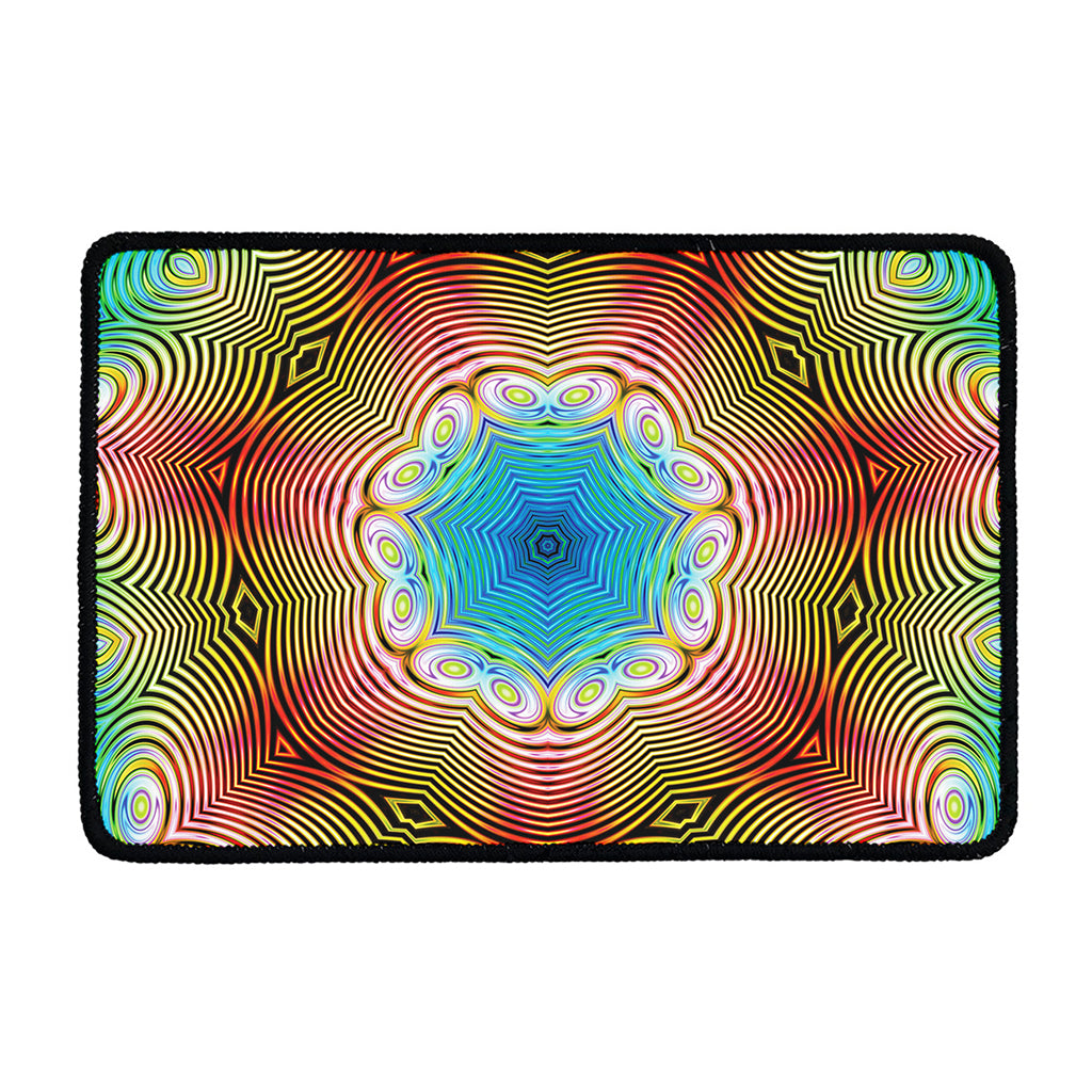 Psychedelic Kaleidoscope Print Kitchen Mat