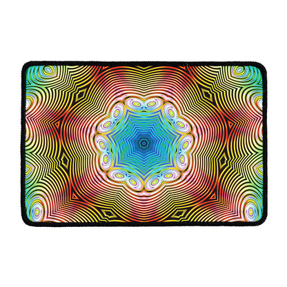 Psychedelic Kaleidoscope Print Kitchen Mat