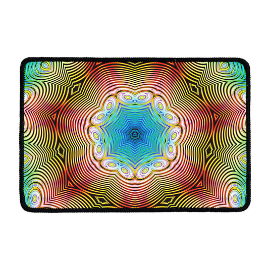 Psychedelic Kaleidoscope Print Kitchen Mat