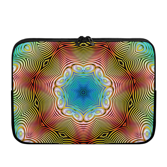 Psychedelic Kaleidoscope Print Laptop Sleeve