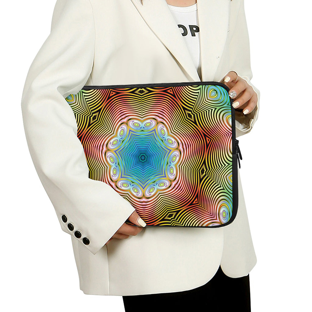 Psychedelic Kaleidoscope Print Laptop Sleeve
