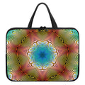 Psychedelic Kaleidoscope Print Laptop Sleeve With Handle