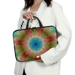 Psychedelic Kaleidoscope Print Laptop Sleeve With Handle