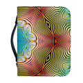 Psychedelic Kaleidoscope Print Leather Bible Cover