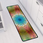 Psychedelic Kaleidoscope Print Long Kitchen Mat