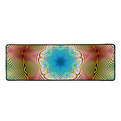 Psychedelic Kaleidoscope Print Long Kitchen Mat