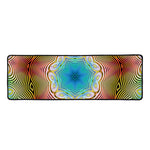 Psychedelic Kaleidoscope Print Long Kitchen Mat