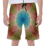 Psychedelic Kaleidoscope Print Men's Beach Shorts