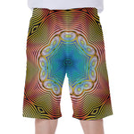 Psychedelic Kaleidoscope Print Men's Beach Shorts