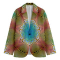 Psychedelic Kaleidoscope Print Men's Blazer