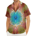 Psychedelic Kaleidoscope Print Men's Deep V-Neck Shirt