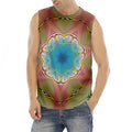 Psychedelic Kaleidoscope Print Men's Fitness Tank Top