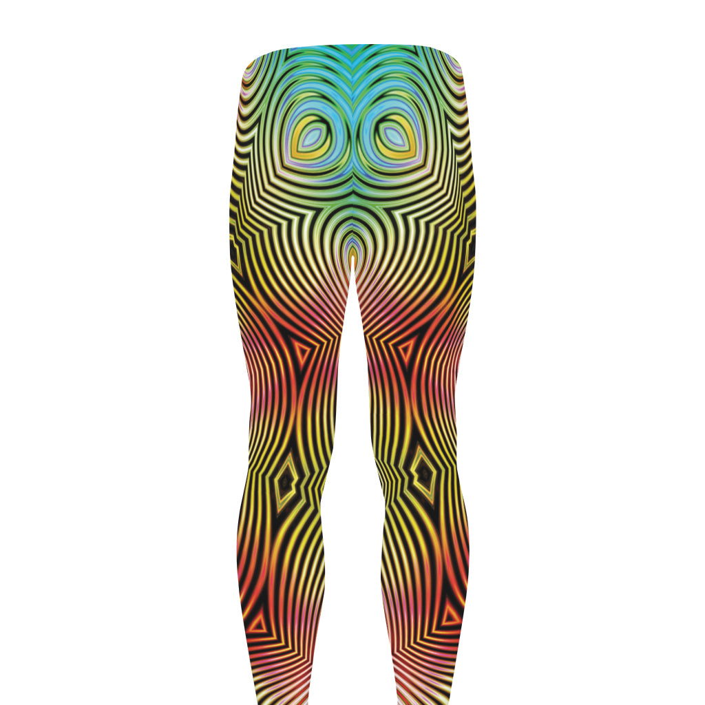 Psychedelic Kaleidoscope Print Men's leggings