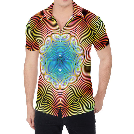 Psychedelic Kaleidoscope Print Men's Shirt