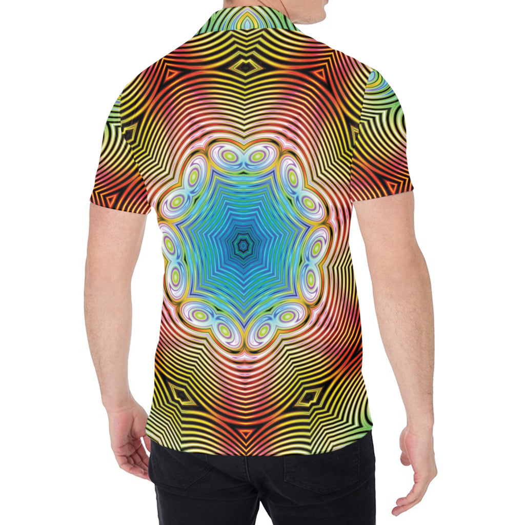 Psychedelic Kaleidoscope Print Men's Shirt
