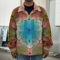Psychedelic Kaleidoscope Print Men's Shirt Jacket