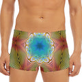 Psychedelic Kaleidoscope Print Men's Short Boxer Briefs