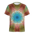 Psychedelic Kaleidoscope Print Men's Athletic T-Shirt