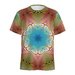 Psychedelic Kaleidoscope Print Men's Sports T-Shirt