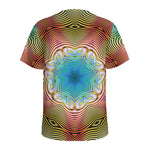 Psychedelic Kaleidoscope Print Men's Sports T-Shirt