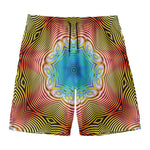 Psychedelic Kaleidoscope Print Men's Swim Trunks