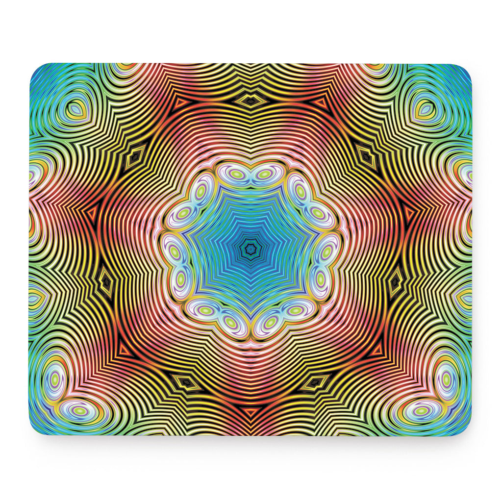 Psychedelic Kaleidoscope Print Mouse Pad