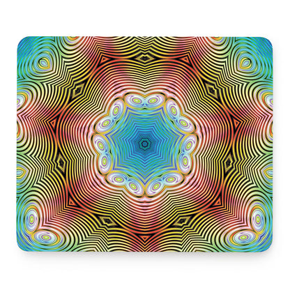 Psychedelic Kaleidoscope Print Mouse Pad
