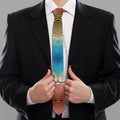 Psychedelic Kaleidoscope Print Necktie