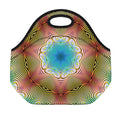 Psychedelic Kaleidoscope Print Neoprene Lunch Bag
