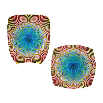 Psychedelic Kaleidoscope Print Office Chair Cover