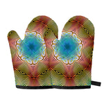 Psychedelic Kaleidoscope Print Oven Mitts