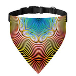 Psychedelic Kaleidoscope Print Over The Collar Dog Bandana