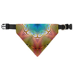 Psychedelic Kaleidoscope Print Over The Collar Dog Bandana