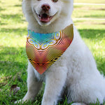 Psychedelic Kaleidoscope Print Over The Collar Dog Bandana