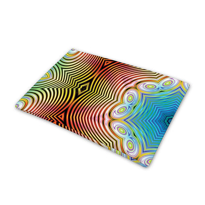 Psychedelic Kaleidoscope Print Pet Cooling Mat Cover